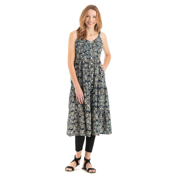 Organic Cotton Sleeveless Dress with Adjustable Straps
