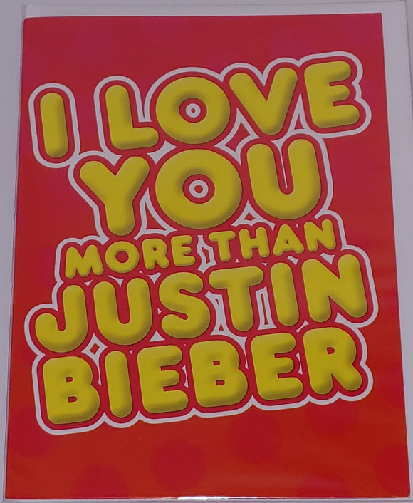 Card - Justin Bieber