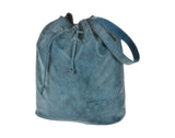 Blue Convert-Able Bag - 16"x13" - Faux-Leather