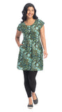 Organic Cotton Dress with Cap Sleeves