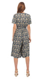 Organic Cotton Short Jumpsuit - Black Diamond