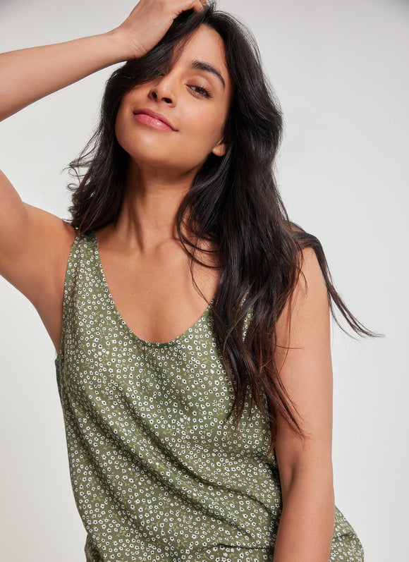 Chloe Tank Top - Flora Pattern