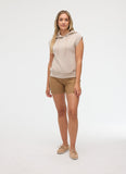 Donna Sleeveless Hoodie