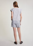 Elara Short Sleeve Top - Misty Grey