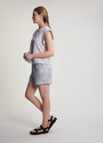 Elara Short Sleeve Top - Misty Grey