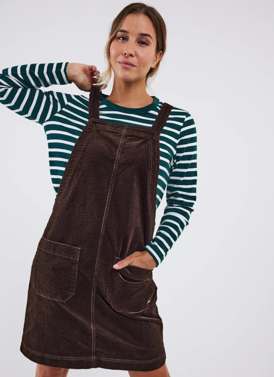 Fresia Pinafore Dress Symmetry - Home & Life Fresia Pinafore Dress Symmetry - Home & Life