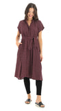 Rayon Dress with Mandarin Collar