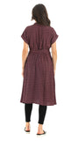 Rayon Dress with Mandarin Collar