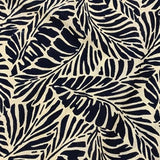 Organic Cotton Dress with Short Raglan Sleeves and Two-Tiered Skirt - Black Fern Print