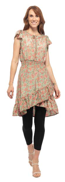 Sari Print - Flutter Dress