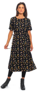 Round Neck Dress - Below Knee