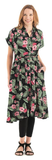 Rayon Dress with Mandarin Collar