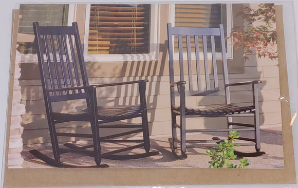 Card - Rocking Chairs on Porch