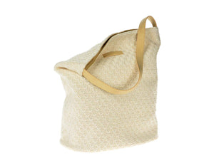 Cream/Beige Knitted Shoulder Bag - 18"x15"