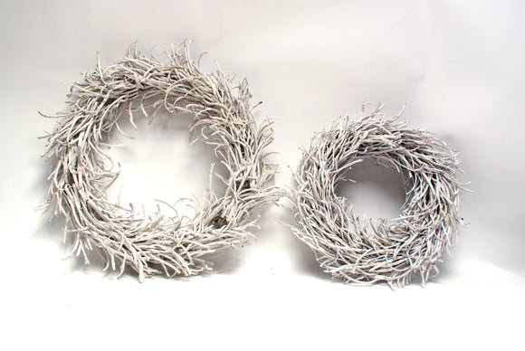 Bird's Nest Wreath - White Wash