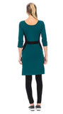 Black Dress - Pleated Skirt - Organic Cotton
