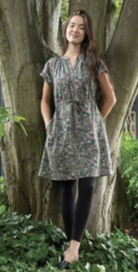 Split Collar Organic Cotton Dress