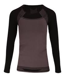 Seamless Oak Long Sleeve - Black/Grey