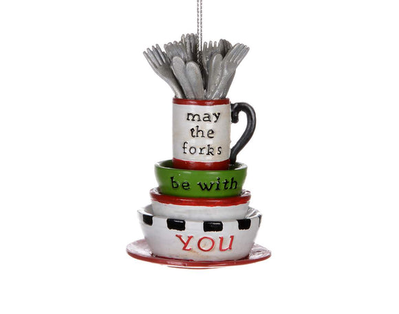 May The Forks Be With You Ornament