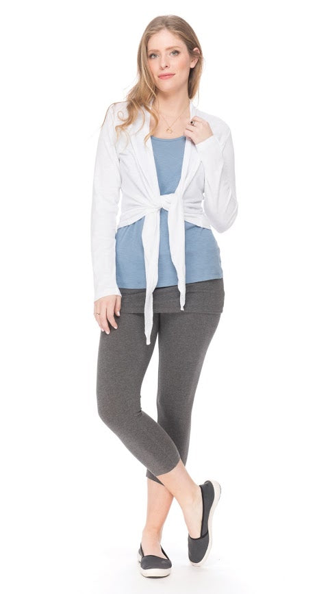 Organic Cotton Wrap Cardigan