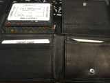 Leather Wallet with Double Fold-Up Flaps
