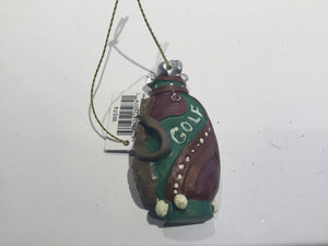 Ornament - Vintage Golf Bag