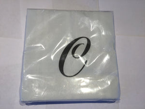 Initial Beverage Napkins