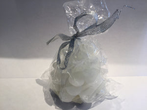 White Pinecone Candle